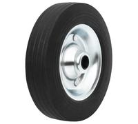 vidaXL Rueda para Rueda Jockey, Rueda de Repuesto, Rueda Neumática para Remolque Caravana, Recambio de Rueda Jockey, Acero y Caucho Macizo Ø20x5 cm