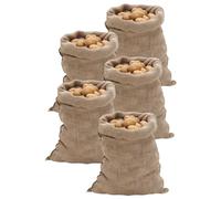 vidaXL Sacos de Yute 5 Unidades 60x105 cm 100% Yute 220 g/m²