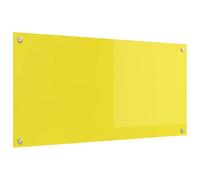 vidaXL Salpicadero de Cocina Amarillo 100 x 50 x 0,6 cm, Recubrimiento Moderno para Cocina, Panel de Vidrio Resistente al Calor, Mejora Elegante y Minimalista
