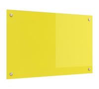 vidaXL Salpicadero de Cocina Amarillo 80 x 50 x 0,6 cm Vidrio Templado, Salpicadero Moderno para Cocina, Vidrio Templado Resistente, Protector Rectangular para Tus Aventuras culinarias