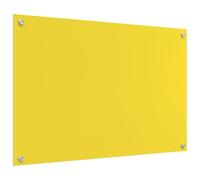 vidaXL Salpicadero de Cocina Amarillo 90 x 60 x 0,6 cm Vidrio Templado, Salpicadero Moderno para Cocina, Vidrio Templado Resistente, Protector Rectangular para Tus Aventuras culinarias