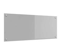 vidaXL Salpicadero de Cocina Gris Claro 100 x 40 x 0,6 cm, Recubrimiento Moderno para Cocina, Panel de Vidrio Resistente al Calor, Mejora Elegante y Minimalista
