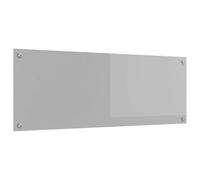 vidaxl - Protector contra salpicaduras de cocina - Vidrio templado gris claro - 110 x 40 cm - Fácil de limpiar - Resistente al calor - Panel de pared duradero - Diseño contemporáneo - Uso en