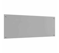 vidaxl - Protector contra salpicaduras de cocina - Vidrio templado gris claro - 110 x 40 cm - Fácil de limpiar - Resistente al calor - Panel de pared duradero - Diseño contemporáneo - Uso en
