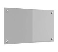 vidaXL Salpicadero de Cocina Gris Claro 70 x 40 x 0,6 cm, Salpicadero Moderno para Cocina, Vidrio Templado Resistente, Protector Rectangular para Tus Aventuras culinarias