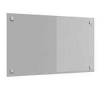vidaXL Salpicadero de Cocina Gris Claro 70 x 40 x 0,6 cm, Salpicadero Moderno para Cocina, Vidrio Templado Resistente, Protector Rectangular para Tus Aventuras culinarias