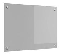 vidaXL Salpicadero de Cocina Gris Claro 70 x 50 x 0,6 cm, Salpicadero Moderno para Cocina, Vidrio Templado Resistente, Protector Rectangular para Tus Aventuras culinarias