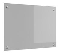vidaXL Salpicadero de Cocina Gris Claro 70 x 50 x 0,6 cm, Salpicadero Moderno para Cocina, Vidrio Templado Resistente, Protector Rectangular para Tus Aventuras culinarias
