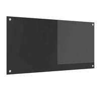 vidaXL Fondo de Cocina de Vidrio Templado Gris Oscuro 100 X 50 cm Resistente al Calor Textura Suave Decoración Interior Fondo Duradero