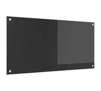 vidaXL Fondo de Cocina de Vidrio Templado Gris Oscuro 100 X 50 cm Resistente al Calor Textura Suave Decoración Interior Fondo Duradero