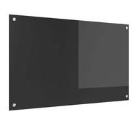 vidaXL Salpicadero de Cocina Gris Oscuro 100 x 60 cm Vidrio Templado, Diseño Elegante de Cocina, Resistente Vidrio para Salpicaduras, Toque Moderno, fácil de Instalar y actualizar