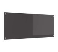 vidaXL Salpicadero de Cocina Gris Oscuro 120 x 50 x 0,6 cm, Salpicadero Moderno para Cocina, Vidrio Templado Resistente, Protector Rectangular para Tus Aventuras culinarias