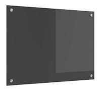 vidaXL Salpicadero de Cocina Gris Oscuro 70 x 50 x 0,6 cm, Salpicadero Moderno para Cocina, Vidrio Templado Resistente, Protector Rectangular para Tus Aventuras culinarias