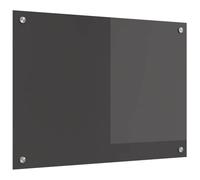 vidaXL Salpicadero de Cocina Gris Oscuro 70 x 50 x 0,6 cm, Salpicadero Moderno para Cocina, Vidrio Templado Resistente, Protector Rectangular para Tus Aventuras culinarias