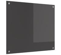 vidaXL Salpicadero de Cocina Gris Oscuro 70 x 60 x 0,6 cm, Salpicadero Moderno para Cocina, Vidrio Templado Resistente, Protector Rectangular para Tus Aventuras culinarias