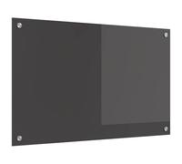 vidaXL Salpicadero de Cocina Gris Oscuro 80 x 50 x 0,6 cm, Salpicadero Moderno para Cocina, Vidrio Templado Resistente, Protector Rectangular para Tus Aventuras culinarias