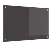 vidaXL Salpicadero de Cocina Gris Oscuro 80 x 50 x 0,6 cm, Salpicadero Moderno para Cocina, Vidrio Templado Resistente, Protector Rectangular para Tus Aventuras culinarias