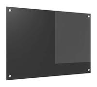vidaXL Salpicadero de Cocina Gris Oscuro 90 x 60 cm Vidrio Templado, Diseño Elegante de Cocina, Resistente Vidrio para Salpicaduras, Toque Moderno, fácil de Instalar y actualizar