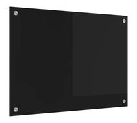 vidaXL Salpicadero de Cocina Negro 70 x 50 cm Vidrio Templado, Diseño Moderno y Resistente para tu Cocina: Protector de Vidrio, fácil de Limpiar, Ideal para un Toque Elegante