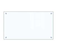 vidaXL Pantalla Anti Salpicaduras Cocina Vidrio Templado Resiste Calor Protector Antisalpicaduras Aceite Grasa Sartén Cocinar Panel Cristal Seguridad