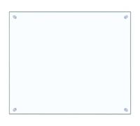 vidaXL Protector contra Salpicaduras Cocina Vidrio Templado 70x60cm Protección Herramientas Accesorios Protección Grasa al Cocinar Fiable Práctico, 249468