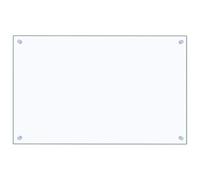 vidaXL Salpicadero de Cocina, Transparente, 80x50 cm, Vidrio Templado, Resistente al Calor y a Rayaduras, Panel de Pared, Protector de Azulejos, Fácil de Limpiar, Decoración Cocina