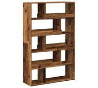 vidaXL Separador de ambientes Madera Envejecida 100x33x156,5 cm, Separador de ambientes, Separador de Dormitorio, Separador de librería
