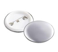 vidaXL 500x Set de Chapas Parte Metal para Creador de Insignias Caseras DIY Publicitarias Promocionales Ligeras Fáciles de Fijar 37 mm
