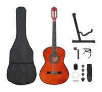 vidaXL Set de Guitarra Clásica para Principiante 12 Plazas Aficionados Instrumento Musical Acústica Óptima para Jóvenes Alumnos 4/4 39"
