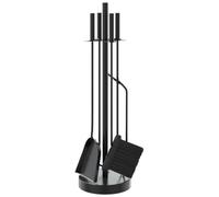 vidaXL Set de Herramientas para Chimenea 5 Piezas Acero 18x66 cm