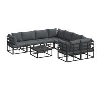vidaXL Set de Muebles de Jardín - Asientos Modulares para tu Patio o Jardín. ¡Ideal para un Espacio de Lounge Flexible!