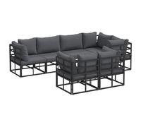 vidaXL Set de Muebles de Jardín Modular Moderno - Resistente al Clima, de Aluminio