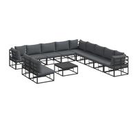 vidaXL Set de Muebles de Jardín Modular para Tu Patio - Asientos Modernos y Resistentes al Tiempo
