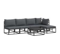 vidaXL Set de Sofás de Jardín - ¡Ideal para tu Espacio Exterior! Es cómodo, versátil y Ofrece un Gran Lugar para relajarte con Amigos. Este Set Modular es Justo lo Que Necesitas para Disfrutar al Air