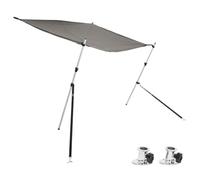 vidaXL Set de toldo T-Top extensión Gris Antracita 174x205x(115-194) cm, toldo T-Top extensión, Kit de toldo de Barco, extensión T-Top