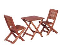 Set de bistró para niños 3 pzas madera maciza de eucalipto