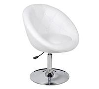 vidaXL Silla de Club Blanco