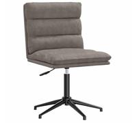 vidaXL Silla de Comedor de Cuero sintético Gris, Silla, Silla de Sala de Estar, Silla Decorativa, Silla de Cocina, Asiento de Comedor, Silla Auxiliar