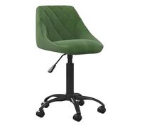 Vidaxl silla de comedor de terciopelo verde oscuro
