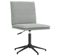 vidaXL Silla de Comedor Terciopelo Gris Claro, Silla de Comedor, Silla de Cocina, Asiento de Comedor, Silla, Silla de Sala de Estar, Silla Decorativa
