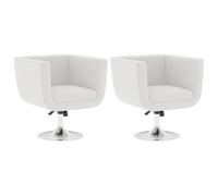 vidaXL Silla de Cubo Color Blanco x2