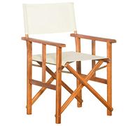 vidaXL Silla de Director Mueble Asiento Sillón Taburete Madera Maciza Acacia