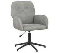 vidaXL Silla de Escritorio giratoria 54 x 55 x 90 cm Gris Claro