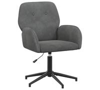 vidaXL Silla de Escritorio giratoria 54 x 55 x 90 cm Gris Oscuro