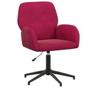 vidaXL Silla de Escritorio giratoria 54 x 55 x 90 cm Rojo Vino