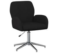 vidaXL Silla de Escritorio giratoria 54 x 58 x 90 cm Negro Tela