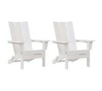vidaXL Silla de jardín set de 2 80.5x74.5x92 cm Polietileno, moderna y resistente al clima