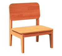 Vidaxl silla de jardín madera maciza de pino marrón cera 60x52,5x72 cm
