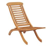 Silla De Jardãn Plegable Madera Maciza De Teca 50x90x69 Cm Vidaxl