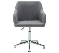 VidaXL Silla de Oficina Giratoria de Tela Gris Claro